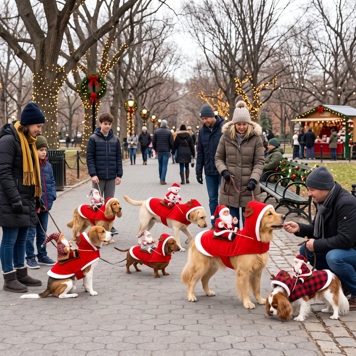 Santa Rider Costume for Dogs