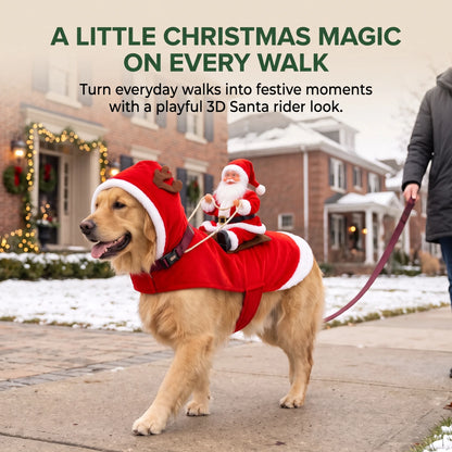 Santa Rider Costume for Dogs